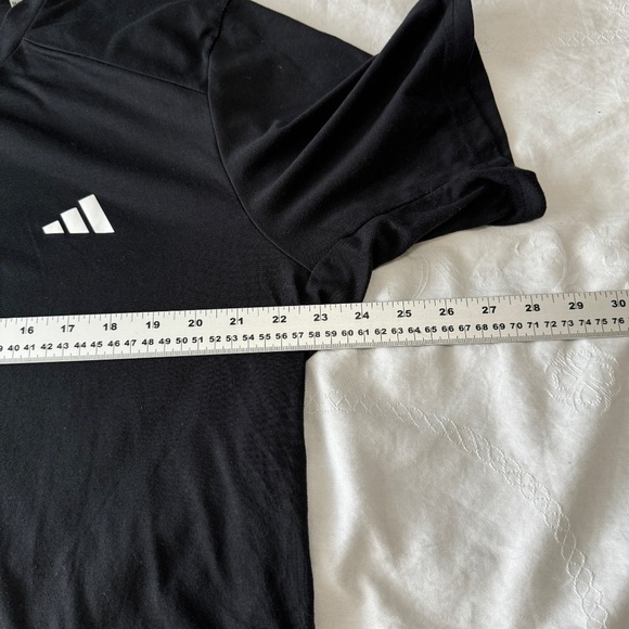 Adidas Men's Black Short Sleeve Basic Logo T-Shirt Size X-Large Casual Active - Picture 10 of 11